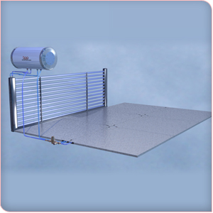 バルコニー型太陽熱オンドル暖房器