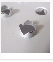 上下に多孔された装着突起柱